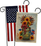 Autumn Milkcan - Harvest Autumn Fall Vertical Impressions Decorative Flags HG130421 Made In USA