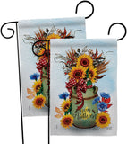 Autumn Milkcan - Harvest Autumn Fall Vertical Impressions Decorative Flags HG130421 Made In USA