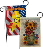 Autumn Milkcan - Harvest Autumn Fall Vertical Impressions Decorative Flags HG130421 Made In USA