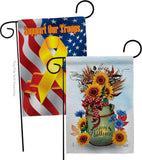 Autumn Milkcan - Harvest Autumn Fall Vertical Impressions Decorative Flags HG130421 Made In USA