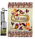 Birds Autumn - Harvest & Autumn Fall Vertical Impressions Decorative Flags HG113003 Made In USA