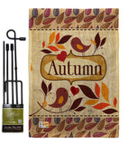 Birds Autumn - Harvest & Autumn Fall Vertical Impressions Decorative Flags HG113003 Made In USA