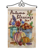 Autumn Blessings - Harvest & Autumn Fall Vertical Impressions Decorative Flags HG113006 Made In USA