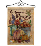 Autumn Blessings - Harvest & Autumn Fall Vertical Impressions Decorative Flags HG113006 Made In USA