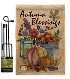 Autumn Blessings - Harvest & Autumn Fall Vertical Impressions Decorative Flags HG113006 Made In USA