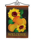 Welcome Pumpkin - Harvest & Autumn Fall Vertical Impressions Decorative Flags HG113029 Made In USA