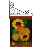 Welcome Pumpkin - Harvest & Autumn Fall Vertical Impressions Decorative Flags HG113029 Made In USA