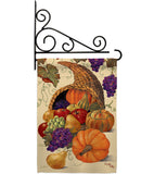 Cornucopia - Harvest & Autumn Fall Vertical Impressions Decorative Flags HG113041 Made In USA