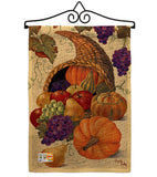 Cornucopia - Harvest & Autumn Fall Vertical Impressions Decorative Flags HG113041 Made In USA