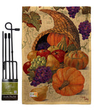 Cornucopia - Harvest & Autumn Fall Vertical Impressions Decorative Flags HG113041 Made In USA