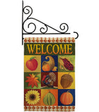 Autumn Collage - Harvest & Autumn Fall Vertical Impressions Decorative Flags HG113046 Made In USA