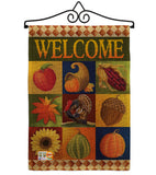 Autumn Collage - Harvest & Autumn Fall Vertical Impressions Decorative Flags HG113046 Made In USA