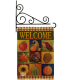 Autumn Collage - Harvest & Autumn Fall Vertical Impressions Decorative Flags HG113046 Made In USA