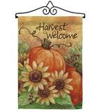 Pumpkin Sunflower - Harvest & Autumn Fall Vertical Impressions Decorative Flags HG113060 Made In USA