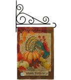 Autumn Blessings Turkey - Harvest & Autumn Fall Vertical Impressions Decorative Flags HG113070 Made In USA