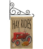 Hay Rides - Harvest & Autumn Fall Vertical Impressions Decorative Flags HG113075 Made In USA