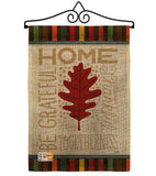 Home Be Grateful - Harvest & Autumn Fall Vertical Impressions Decorative Flags HG113079 Made In USA