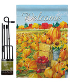 Pumpkin Patch - Harvest & Autumn Fall Vertical Impressions Decorative Flags HG113081 Made In USA