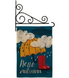 Hello Autumn - Harvest & Autumn Fall Vertical Impressions Decorative Flags HG113094 Made In USA