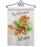 Welcome Autumn - Harvest & Autumn Fall Vertical Impressions Decorative Flags HG113095 Made In USA