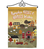 Harvest Village - Harvest & Autumn Fall Vertical Impressions Decorative Flags HG113098 Made In USA