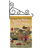 Harvest Village - Harvest & Autumn Fall Vertical Impressions Decorative Flags HG113098 Made In USA