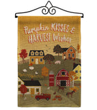 Harvest Village - Harvest & Autumn Fall Vertical Impressions Decorative Flags HG113098 Made In USA