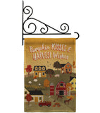 Harvest Village - Harvest & Autumn Fall Vertical Impressions Decorative Flags HG113098 Made In USA