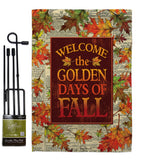 Golden Fall - Harvest & Autumn Fall Vertical Impressions Decorative Flags HG113101 Made In USA