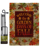 Golden Fall - Harvest & Autumn Fall Vertical Impressions Decorative Flags HG113101 Made In USA