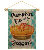 Pumpkin Pie - Harvest & Autumn Fall Vertical Impressions Decorative Flags HG113102 Made In USA