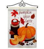 Pumpkin Spice Latte - Harvest & Autumn Fall Vertical Impressions Decorative Flags HG113108 Made In USA