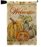 Pumpkin & Squash - Harvest & Autumn Fall Vertical Impressions Decorative Flags HG113111 Made In USA