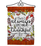 Always Something Thankful - Harvest & Autumn Fall Vertical Impressions Decorative Flags HG113112 Made In USA