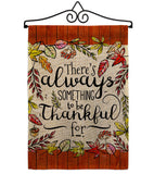 Always Something Thankful - Harvest & Autumn Fall Vertical Impressions Decorative Flags HG113112 Made In USA