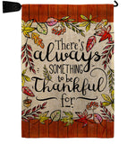 Always Something Thankful - Harvest & Autumn Fall Vertical Impressions Decorative Flags HG113112 Made In USA