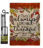 Always Something Thankful - Harvest & Autumn Fall Vertical Impressions Decorative Flags HG113112 Made In USA