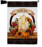 Autumn Candles - Harvest & Autumn Fall Vertical Impressions Decorative Flags HG113114 Made In USA