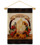 Autumn Candles - Harvest & Autumn Fall Vertical Impressions Decorative Flags HG113114 Made In USA