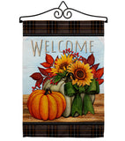 Pumpkin Bouquet - Harvest & Autumn Fall Vertical Impressions Decorative Flags HG113117 Made In USA