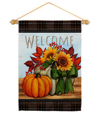 Pumpkin Bouquet - Harvest & Autumn Fall Vertical Impressions Decorative Flags HG113117 Made In USA