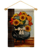 Autumn Fresh Pot - Harvest & Autumn Fall Vertical Impressions Decorative Flags HG113118 Made In USA