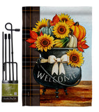 Autumn Fresh Pot - Harvest & Autumn Fall Vertical Impressions Decorative Flags HG113118 Made In USA