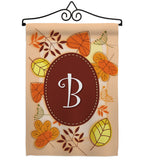 Autumn B Initial - Harvest & Autumn Fall Vertical Impressions Decorative Flags HG130028 Made In USA