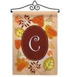 Autumn C Initial - Harvest & Autumn Fall Vertical Impressions Decorative Flags HG130029 Made In USA