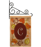 Autumn C Initial - Harvest & Autumn Fall Vertical Impressions Decorative Flags HG130029 Made In USA