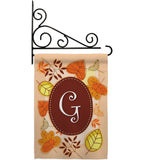 Autumn G Initial - Harvest & Autumn Fall Vertical Impressions Decorative Flags HG130033 Made In USA