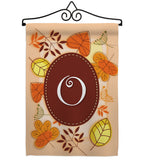 Autumn O Initial - Harvest & Autumn Fall Vertical Impressions Decorative Flags HG130041 Made In USA