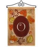 Autumn O Initial - Harvest & Autumn Fall Vertical Impressions Decorative Flags HG130041 Made In USA