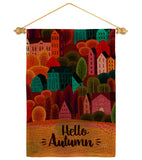 Autumn Calling - Harvest & Autumn Fall Vertical Impressions Decorative Flags HG130288 Made In USA